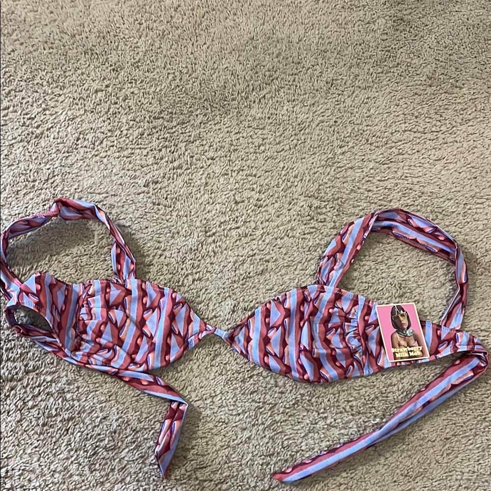 Strawberry Milk Mob Birthday Suit Top Size L NWT